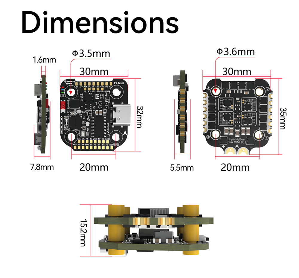 F405 MINI SpeedyBee F405 Mini  - Drone Racing Esc recensione e prezzo
